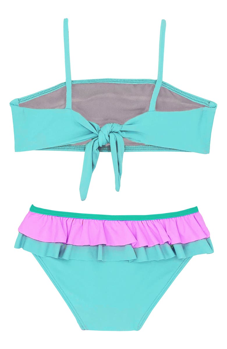 Beach Lingo Kids' Ruffle Two-Piece Swimsuit, Alternate, color,