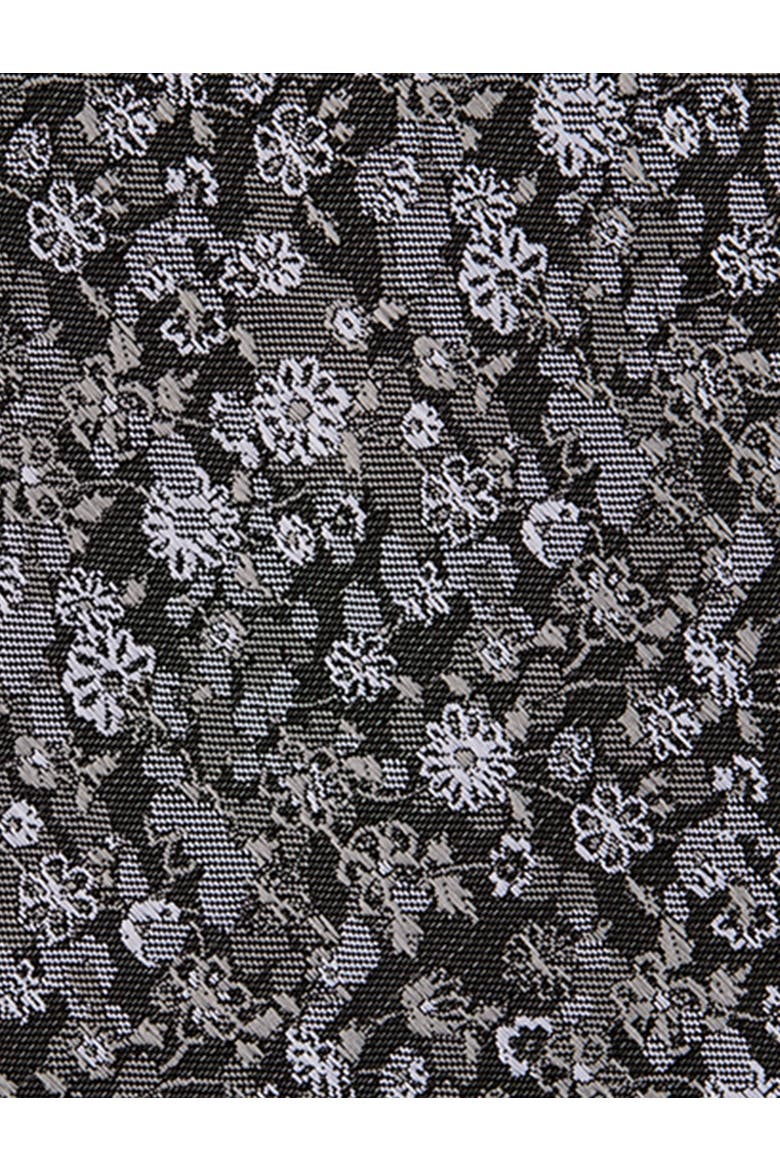 Big & Tall Mini Camo Floral Print Tie, Alternate, color, BLACK