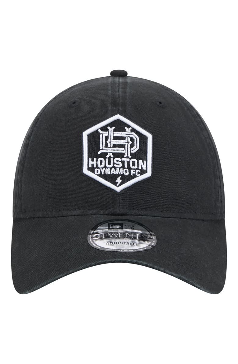 New Era Men's New Era Black Houston Dynamo FC 2025 Kickoff 9TWENTY Adjustable Hat, Alternate, color, Black