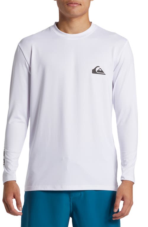 Quiksilver Everyday Surf Upf 50+ Long Sleeve T-shirt In White