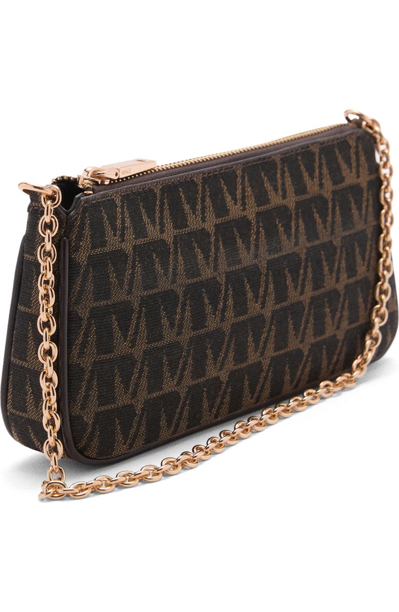 MANGO Monogram Jacquard Chain Shoulder Bag, Alternate, color,