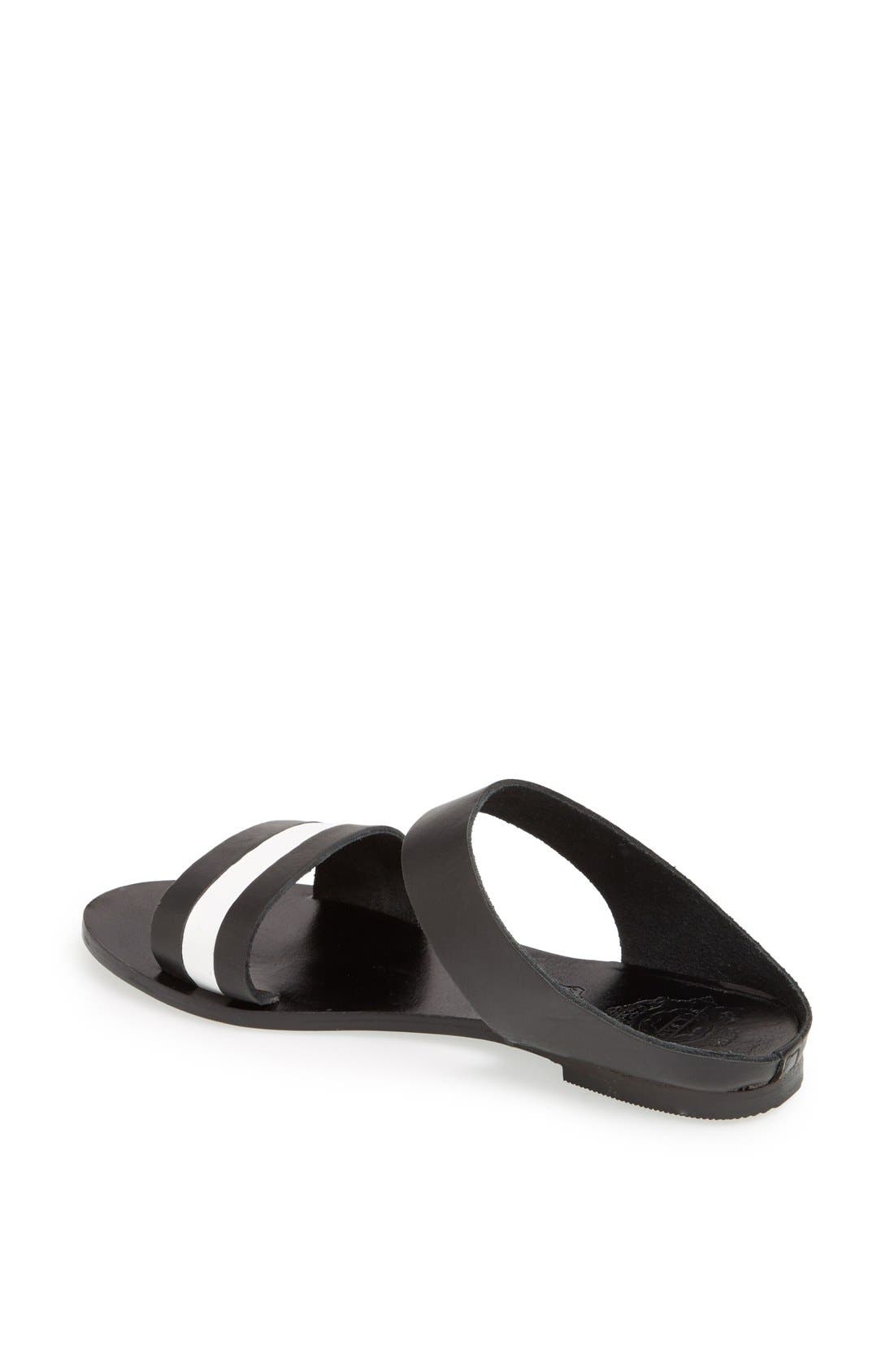 'Bertie' Slide Sandal, Alternate, color, BLACK