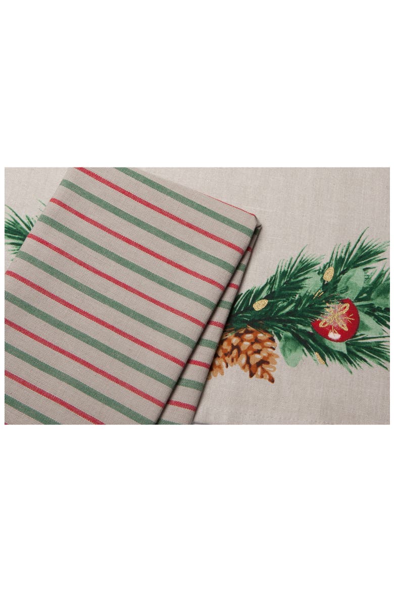 2-Pack Deck the Halls Tea Towel Set, Alternate, color, DECK THE HALLS