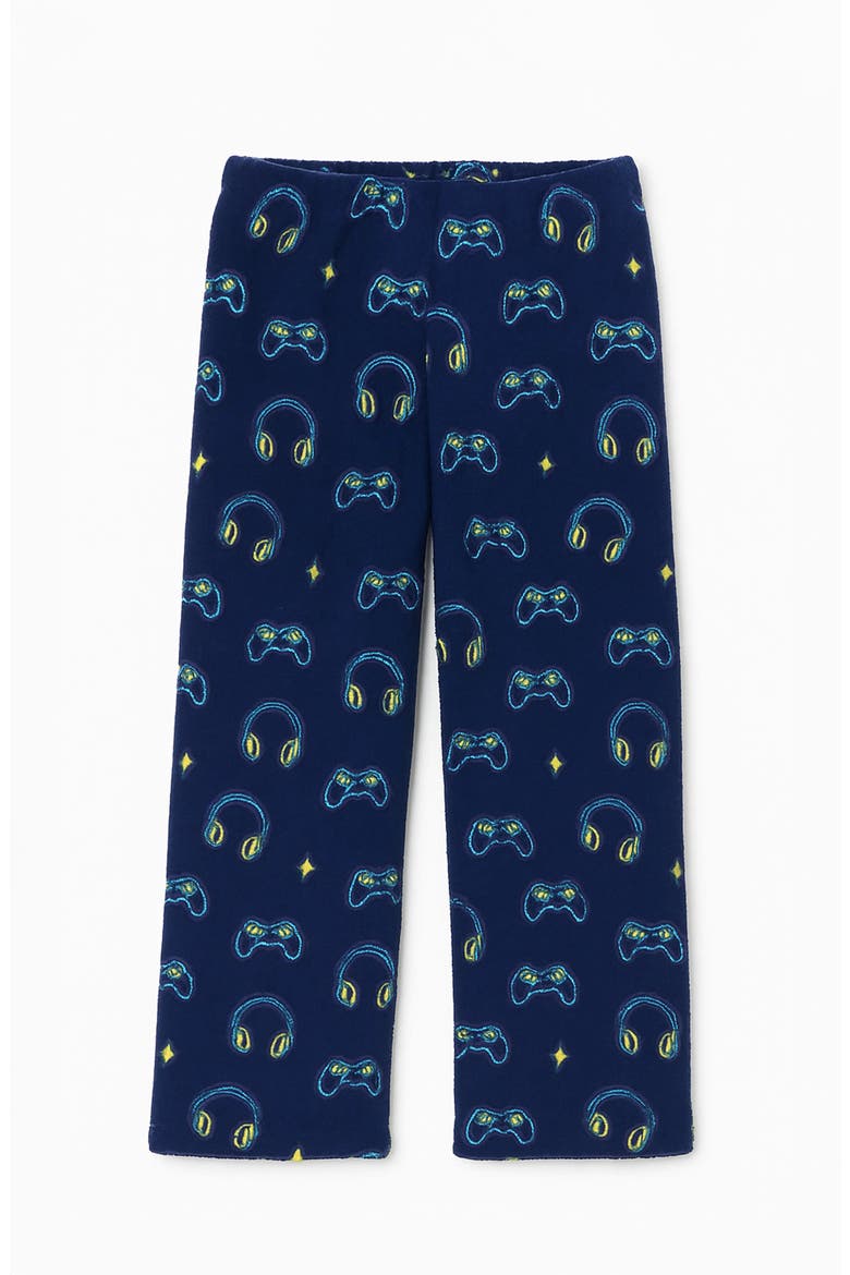Plush Gaming loungewear pant, Main, color, Navy
