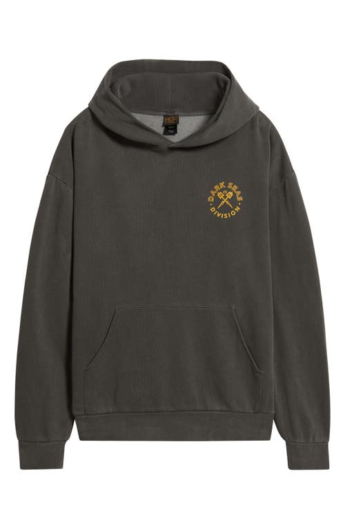 Dark Seas Thorn Bush Oversize Cotton Blend Hoodie In Gray