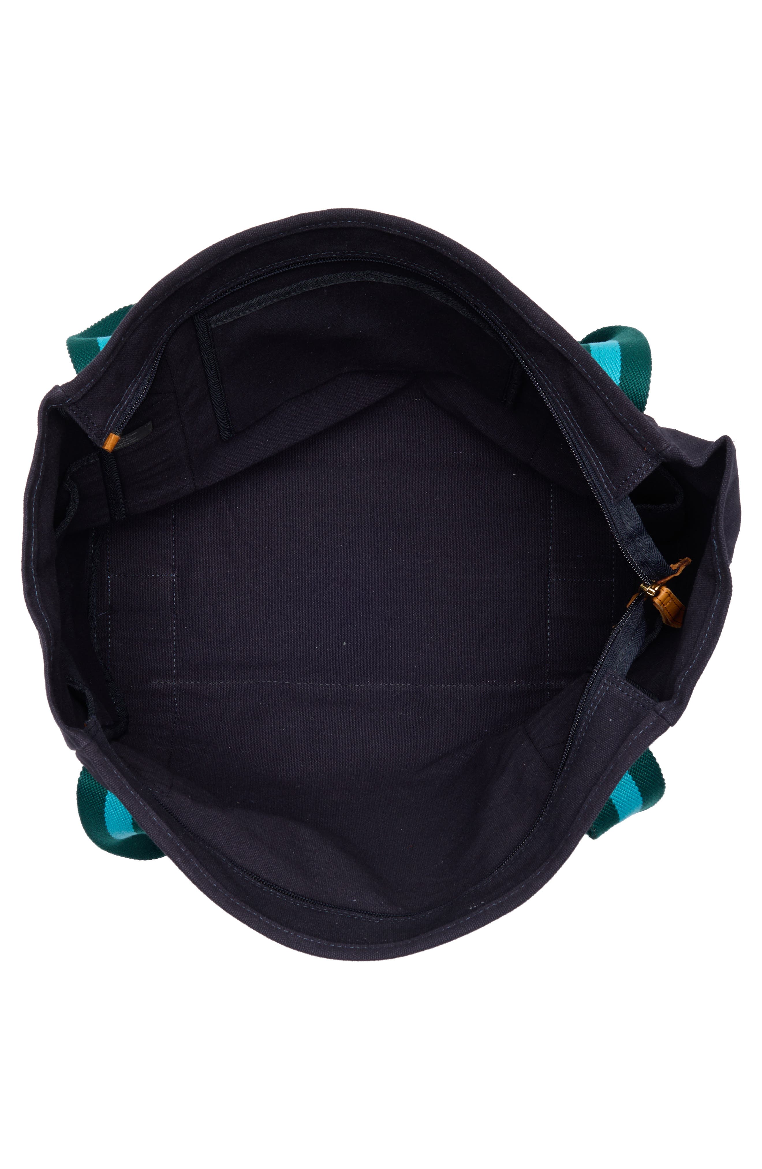 Large Liliana Cotton Canvas Tote, Alternate, color, MIDNIGHT/ LAGOON