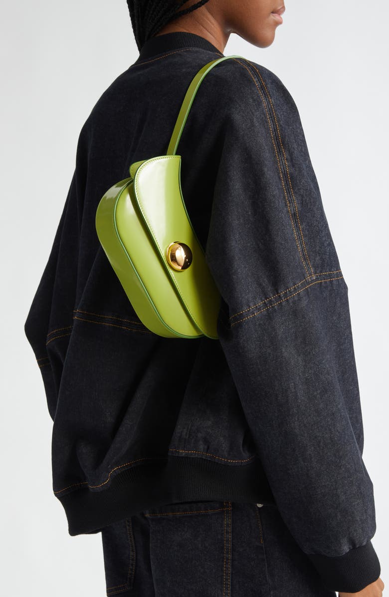 Marni Small Butterfly Leather Hobo Bag, Alternate, color,