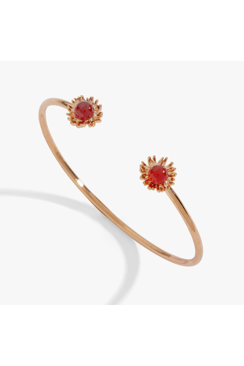 Farmers' Market Sunflower Flex Cuff, Main, color, Gold