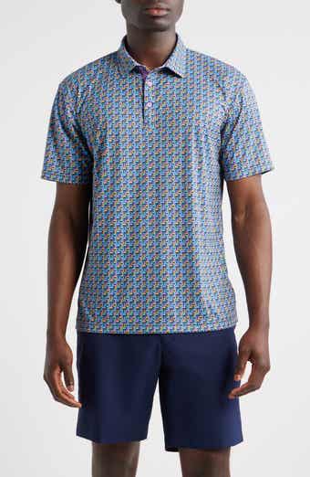 Swannies Slomo Patterned Athletic Fit Performance Polo