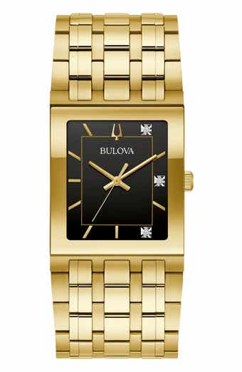 BULOVA Quandra Diamond Bracelet Watch, 30mm