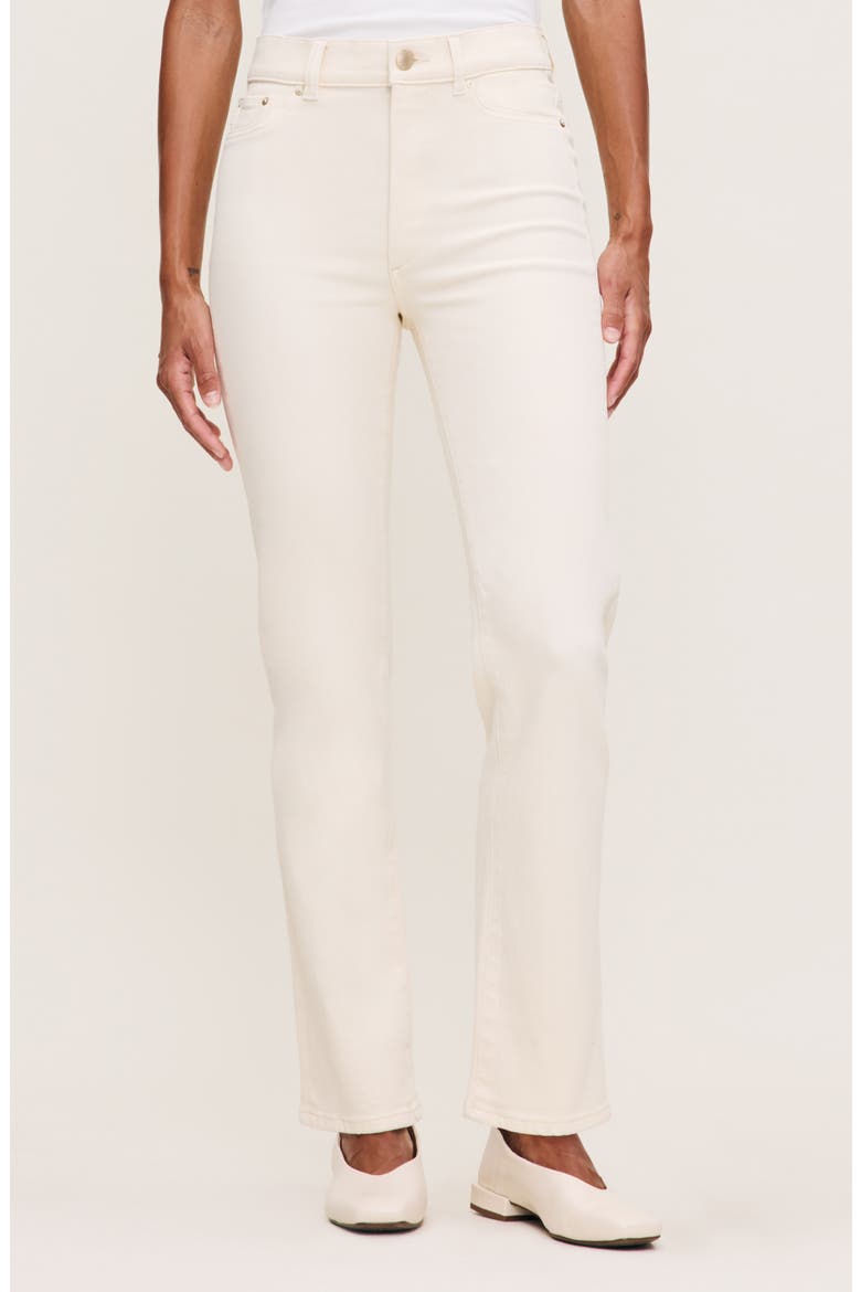 Halle Straight Instasculpt™ High Rise Jeans, Main, color, ECRU