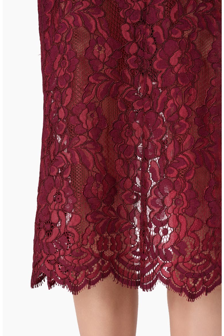 Osmond Lace Midi Skirt, Alternate, color, COMPOTE