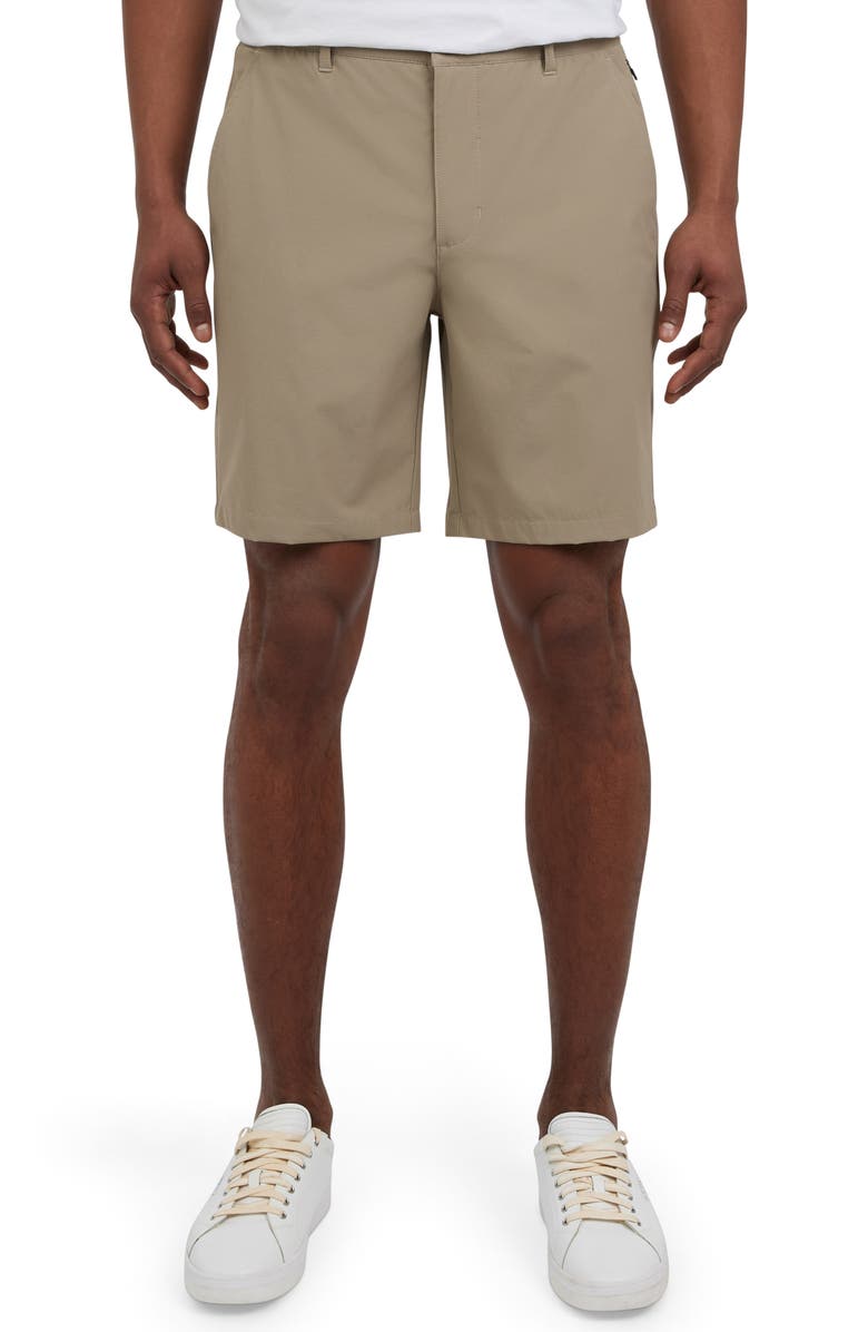 DKNY SPORTSWEAR Kelton Tech Chino Shorts, Main, color, Cafe