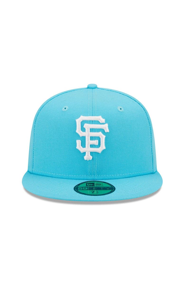 New Era Men's New Era Blue San Francisco Giants Vice Highlighter Logo 59FIFTY Fitted Hat, Alternate, color, 