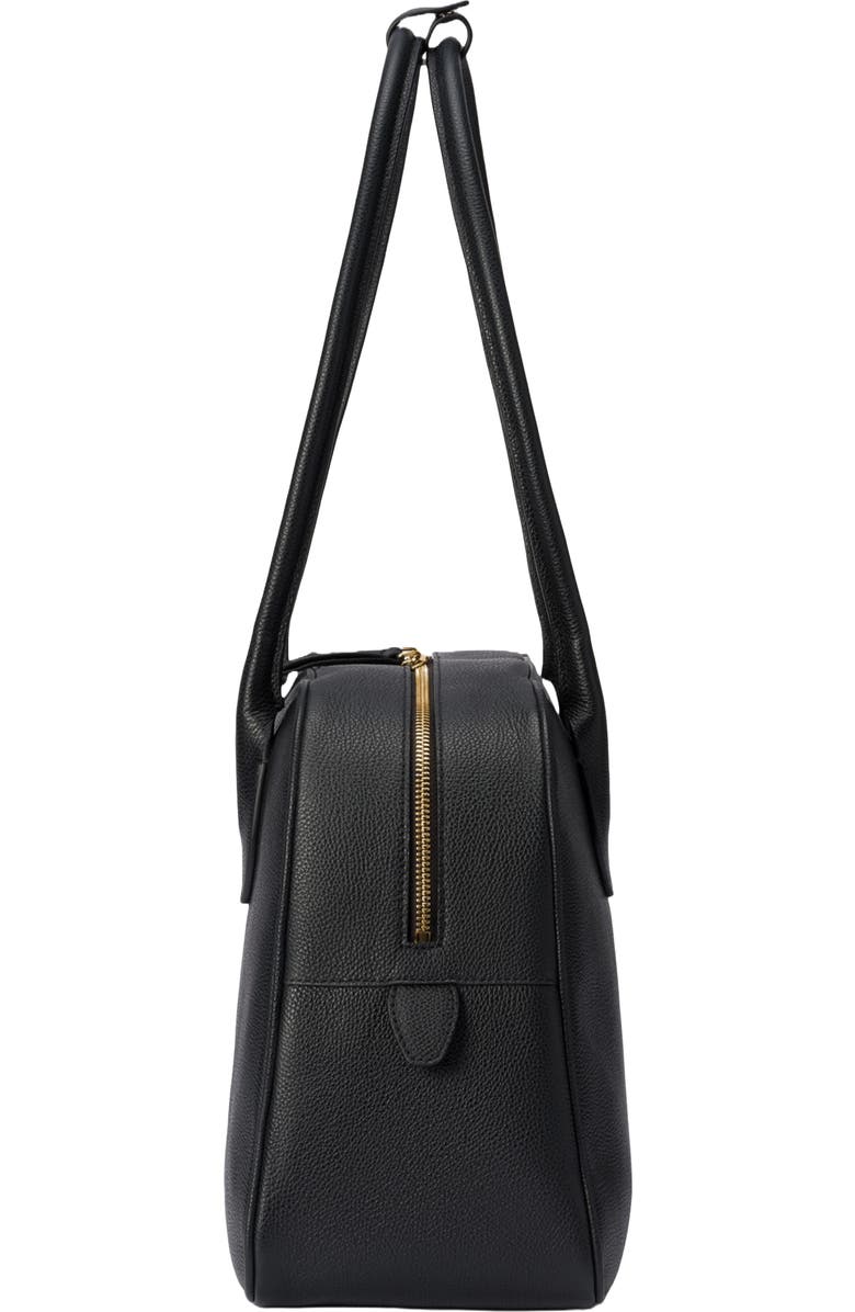 HYER GOODS Leather Autostrada Tote Bag, Alternate, color, Black