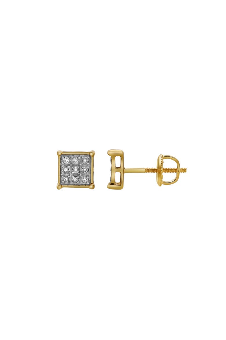 Jardim 10K Yellow Gold Diamond Unisex Earrings - 0.09 Cts, Alternate, color, 10K Yellow Gold