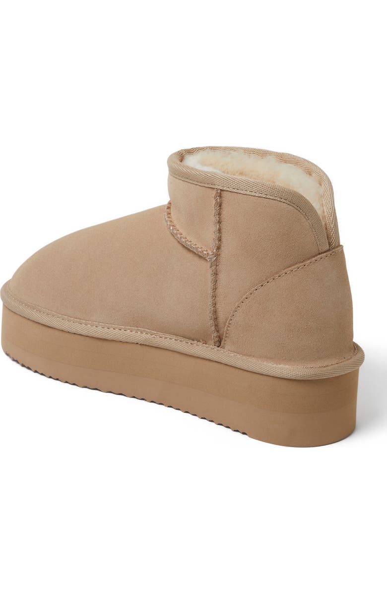 DEARFOAMS Fireside Kingston Genuine Shearling Platform Bootie, Alternate, color, Sand