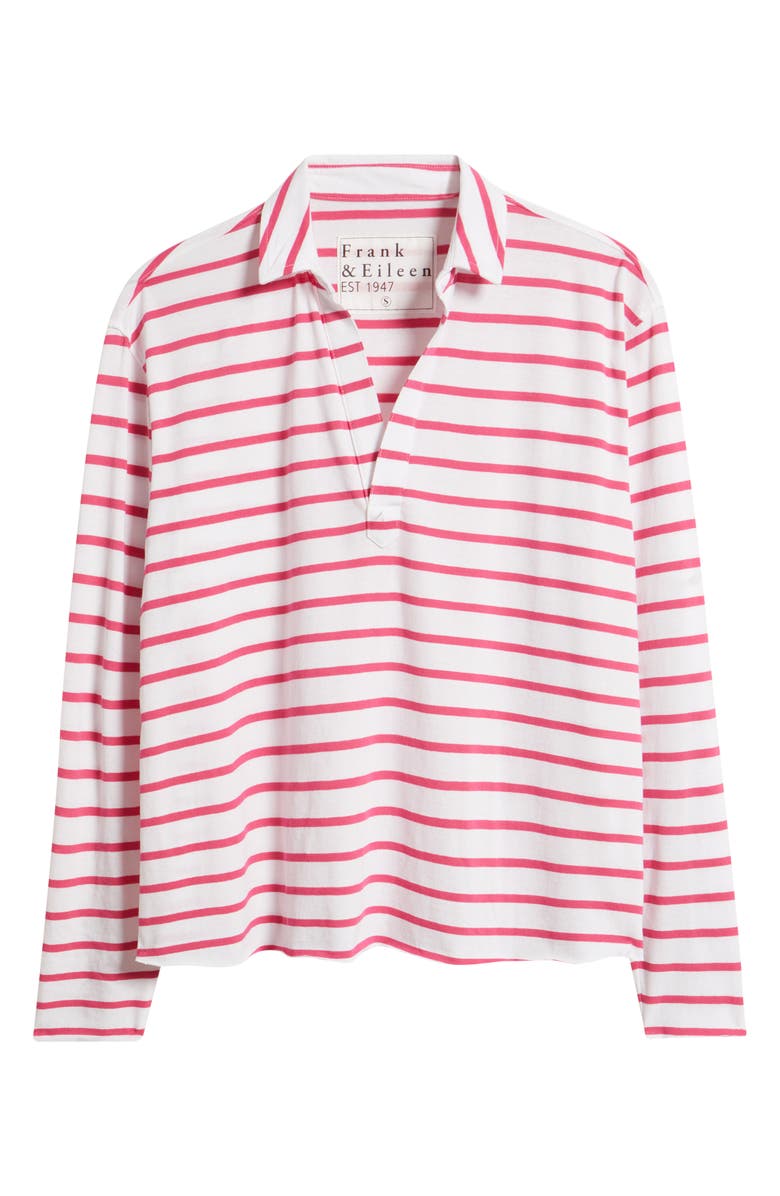 Frank & Eileen Patrick Popover Henley, Alternate, color, Pink Lotus Stripe