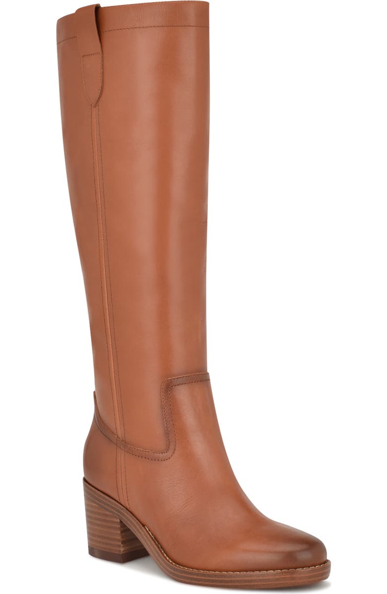 Nine West Hecee Knee High Boot, Main, color, Dark Natural