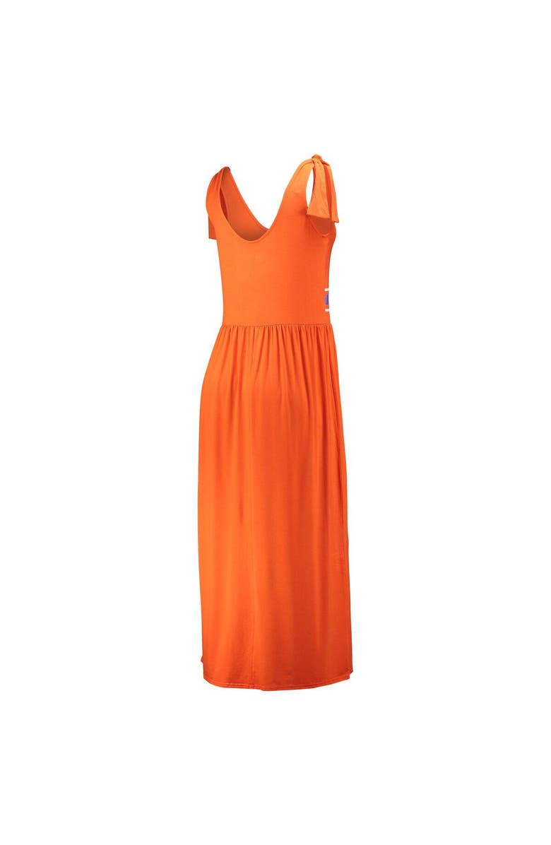 G-III 4HER BY CARL BANKS Women's G-III 4Her by Carl Banks Orange Clemson Tigers Game Over Scoop Neck Maxi Dress, Alternate, color,