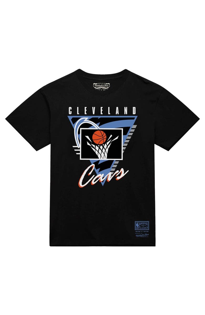 Mitchell & Ness Men's Mitchell & Ness  Black Cleveland Cavaliers Worldwide Collection Tri-Logo T-Shirt, Alternate, color, Black
