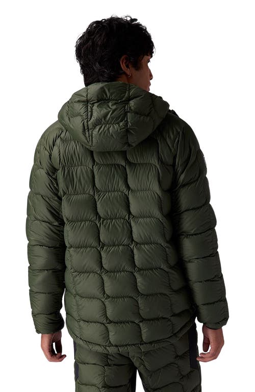 Backcountry Waas Allied Down Hooded Jacket In Green