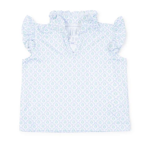 Ellie Girls' Sleeveless Ruffled Top by LH Sport