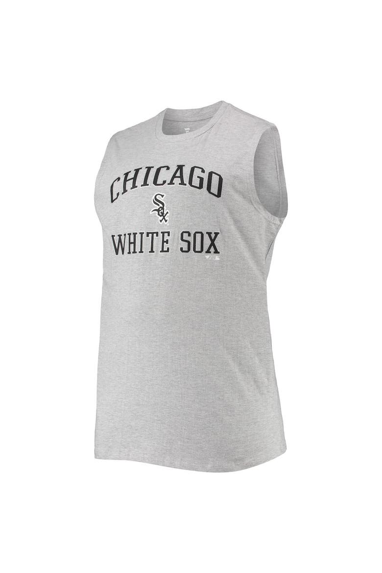 Men's Tim Anderson Heathered Gray Chicago White Sox Big & Tall Muscle Tank Top, Alternate, color, Heather Gray