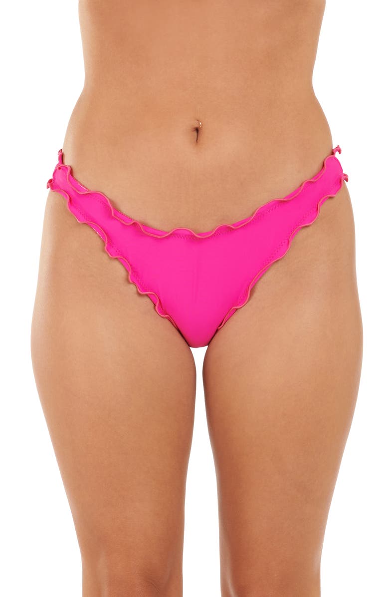 Citrus Merrow Hipster Bikini Bottoms, Main, color, Bright Pink