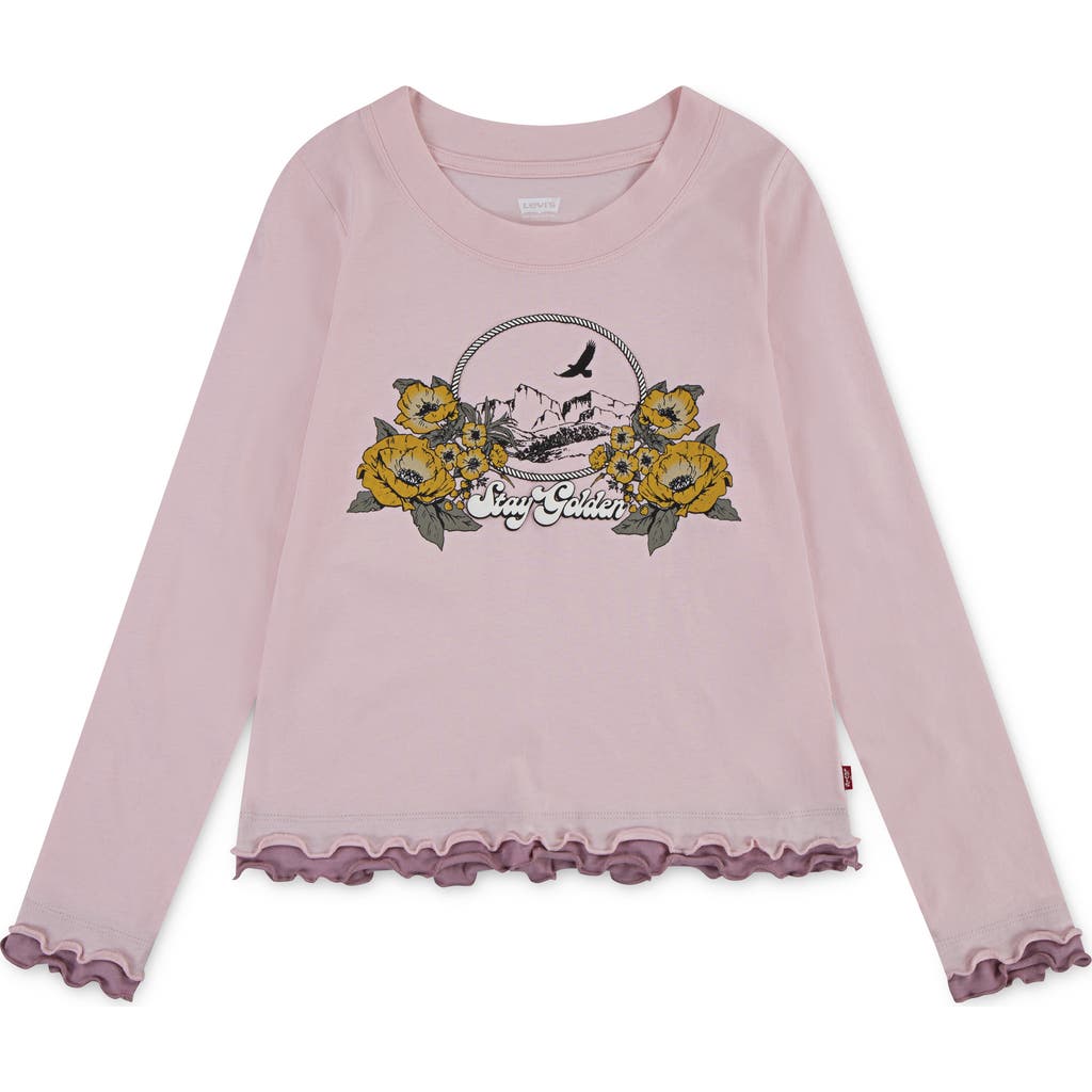 Levi's Kids' Twofer Long Sleeve Graphic T-shirt In Purple