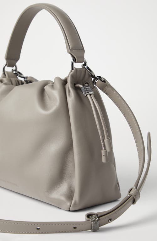 BRUNELLO CUCINELLI BRUNELLO CUCINELLI SMALL SOFT LEATHER MELLOW BUCKET BAG 
