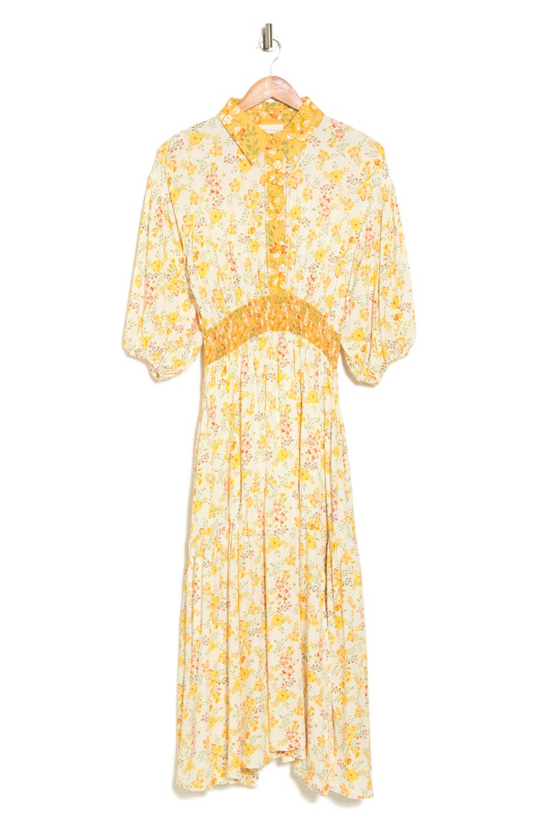 MELLODAY Mixed Print Shirtdress, Alternate, color, 