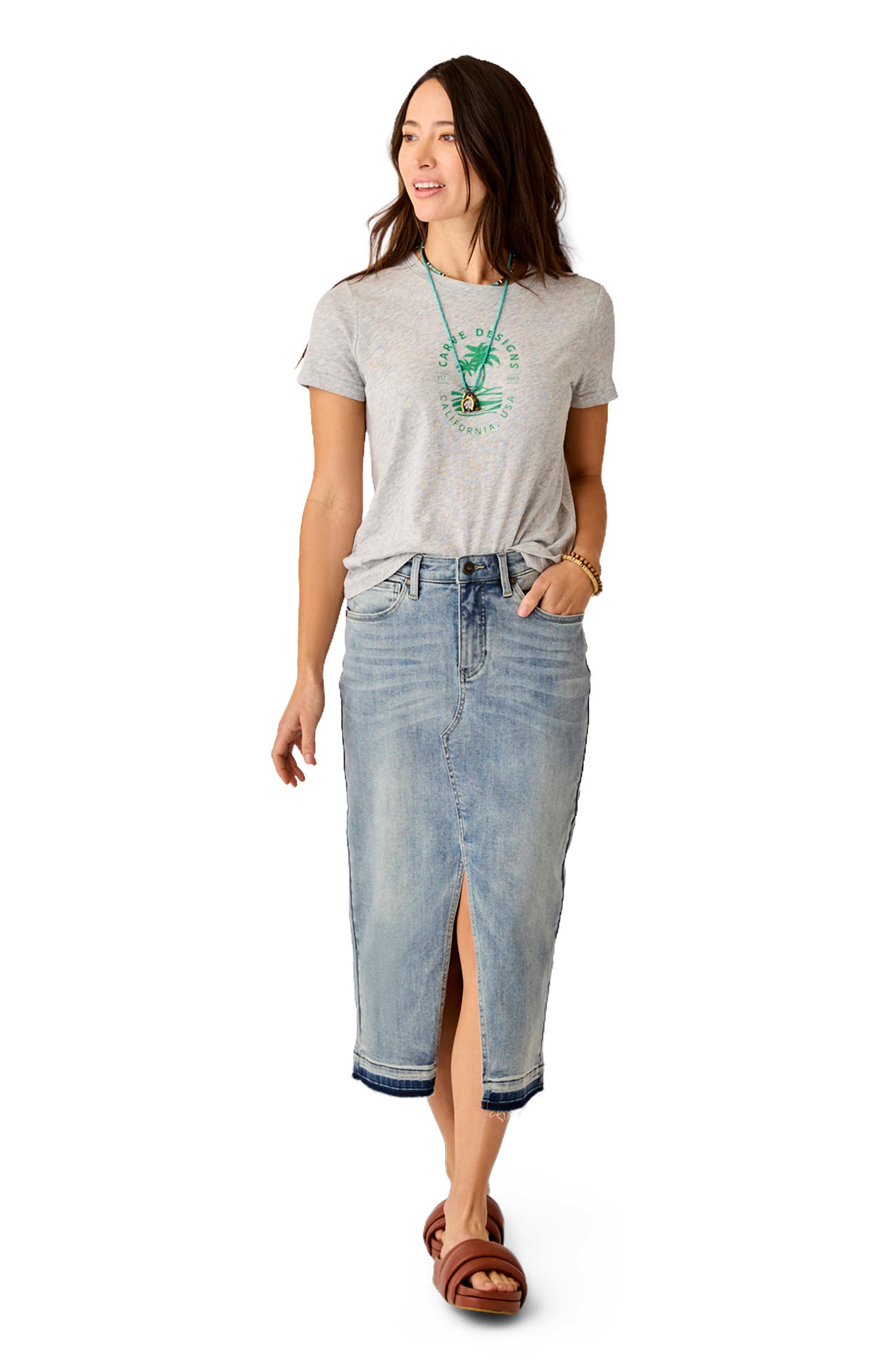 Atlas Denim Skirt - image 3