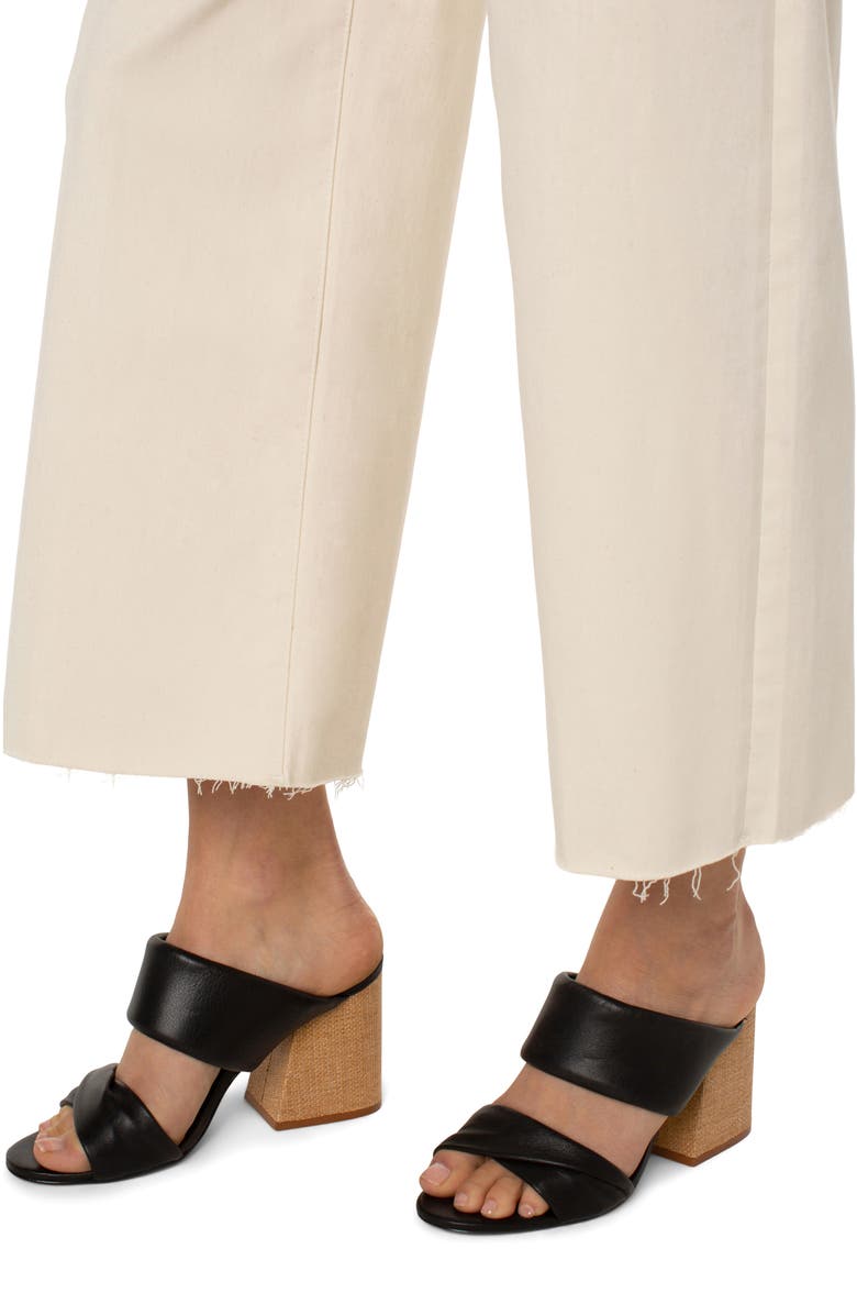 Liverpool Los Angeles Stride High Waist Raw Hem Wide Leg Jeans, Alternate, color, 