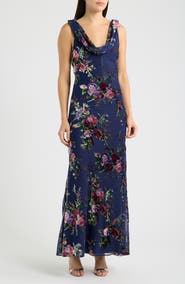 Hutch Khloe Floral Burnout Maxi Dress