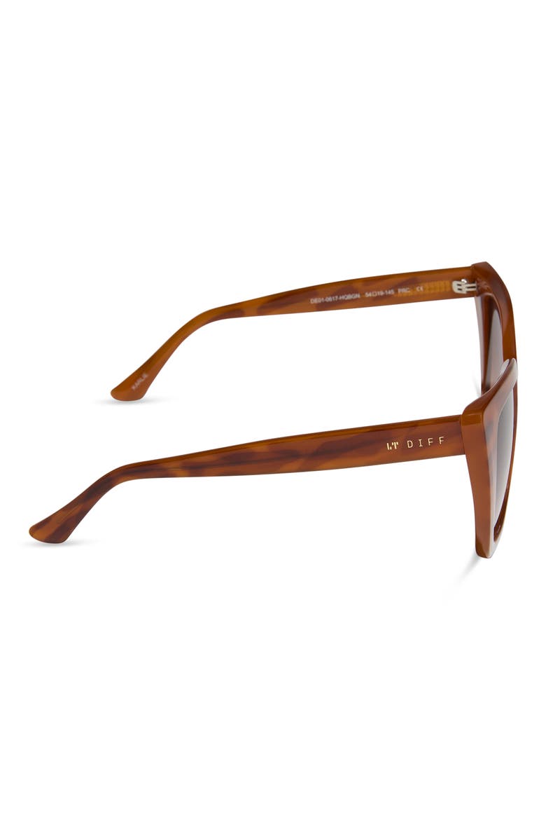 54mm Cat Eye Sunglasses, Alternate, color, MAHOGANY TORTOISE