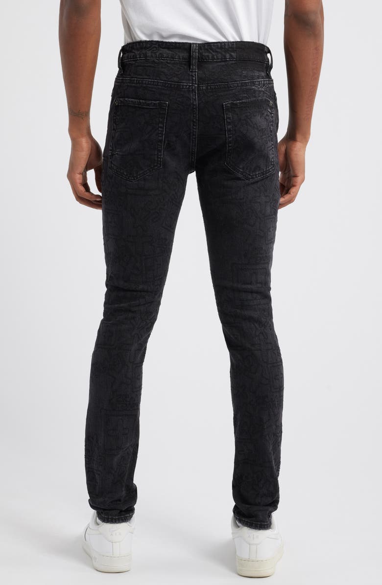 Ksubi Van Winkle Stencil Skinny Jeans, Alternate, color,