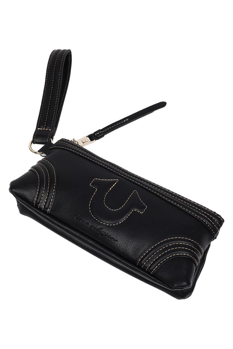 Horseshoe Wristlet, Alternate, color, BLACK