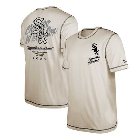 Men's New Era White Chicago White Sox Team Split T-Shirt