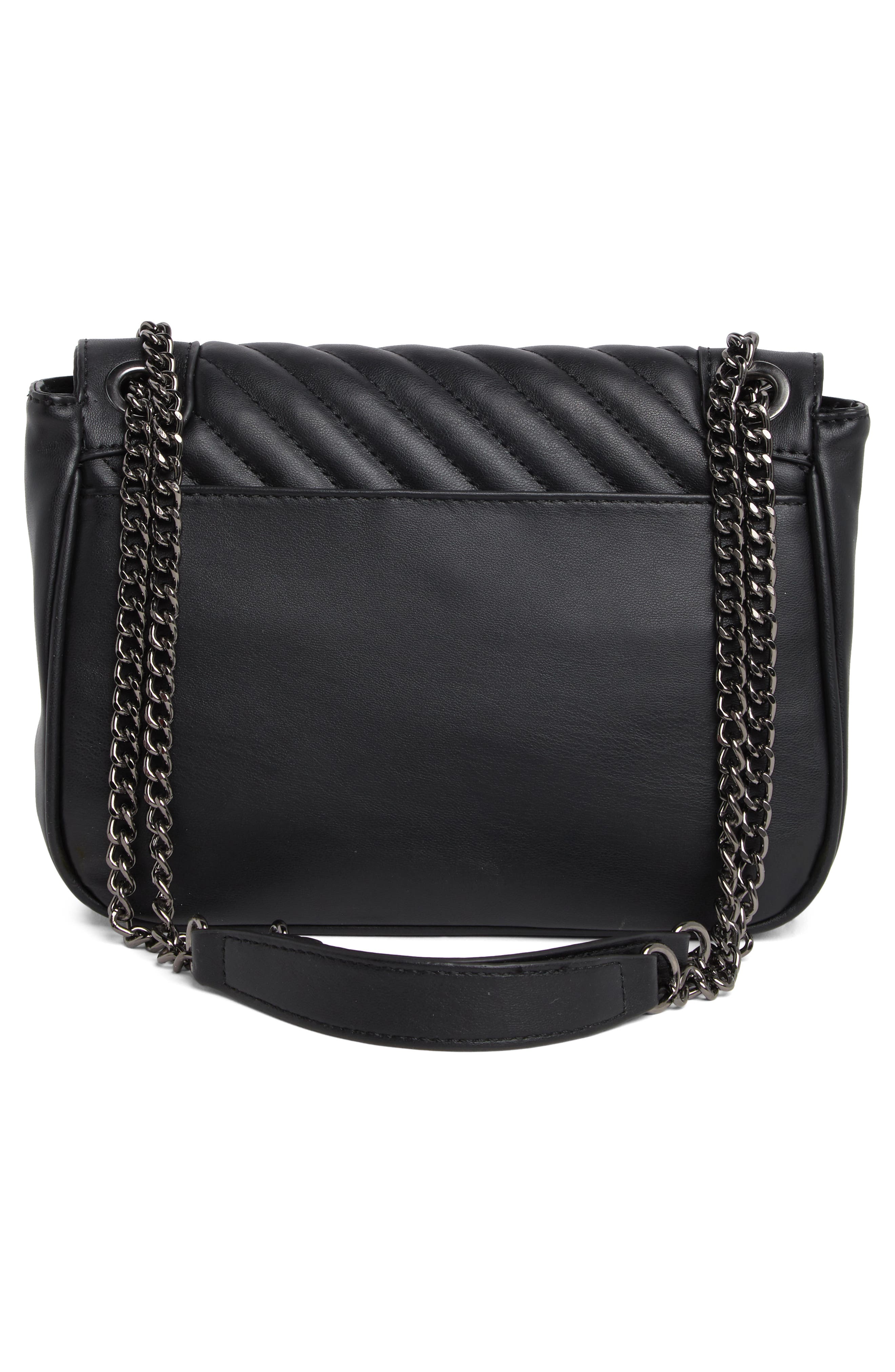 Badgley Mischka Collection Quilted Flap Crossbody Bag, Alternate, color, 