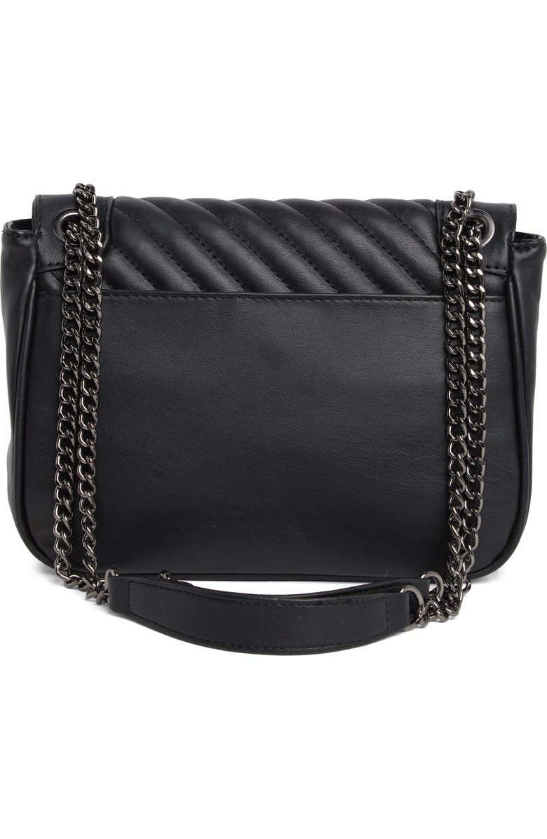 Badgley Mischka Collection Quilted Flap Crossbody Bag, Alternate, color,