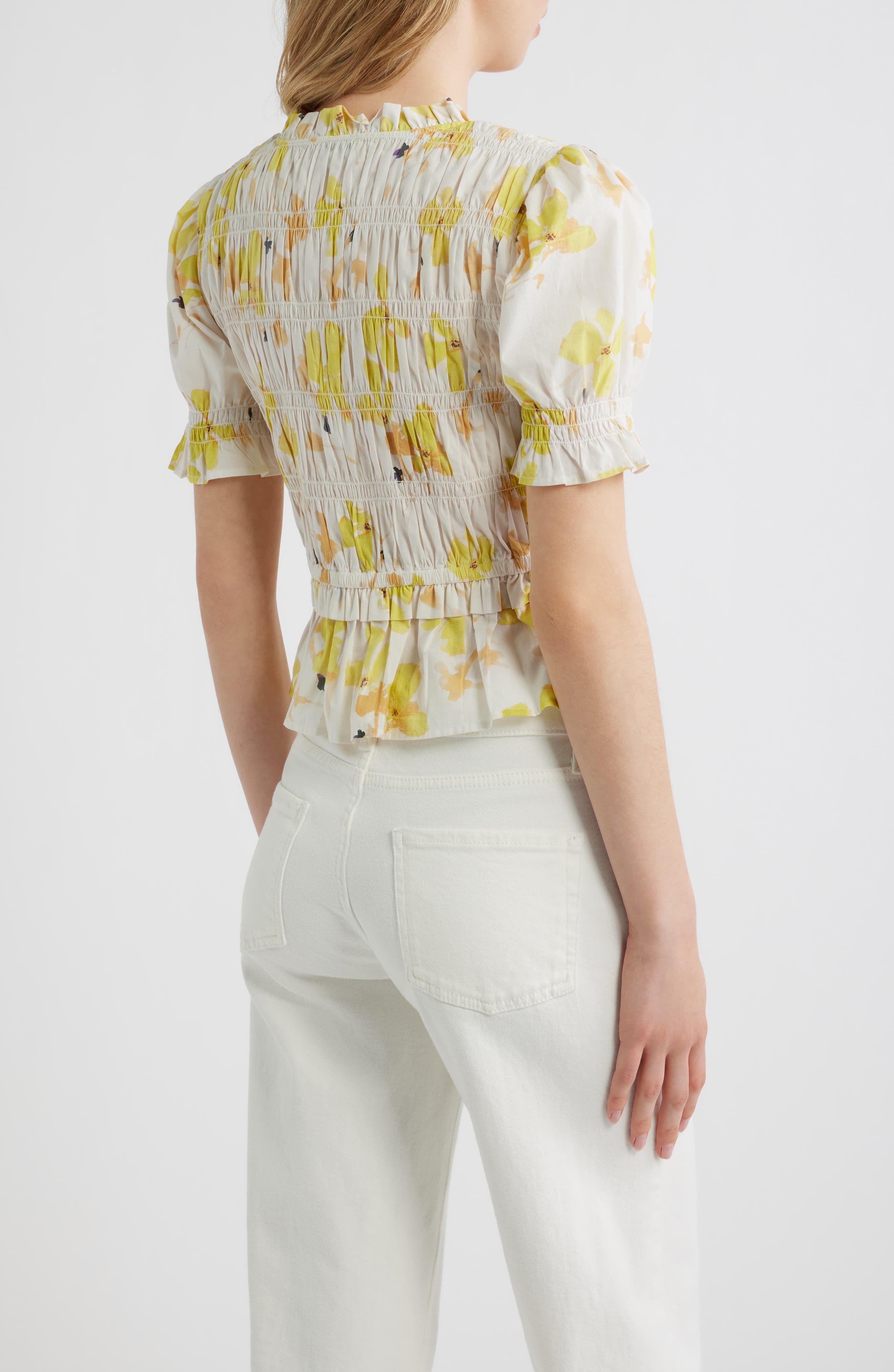 Fontaine Floral Smocked Top - image 2