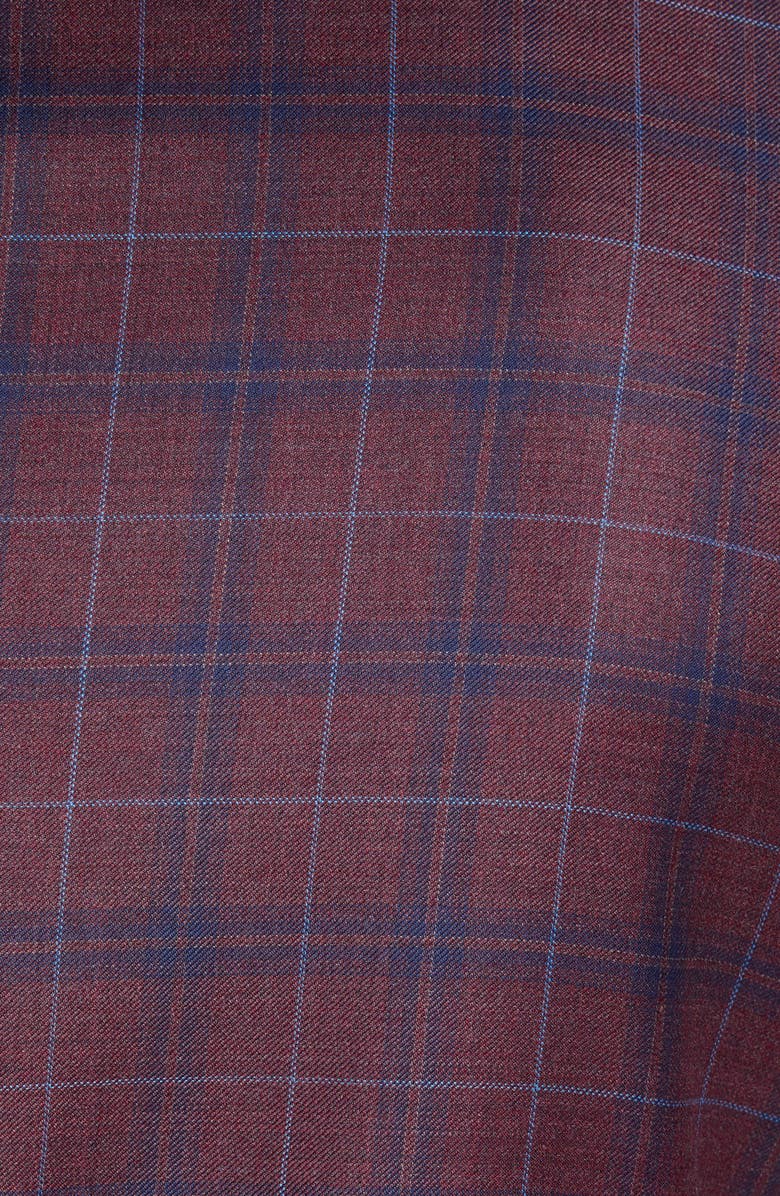 Ted Baker London Jay Trim Fit Plaid Wool Sport Coat, Alternate, color, 