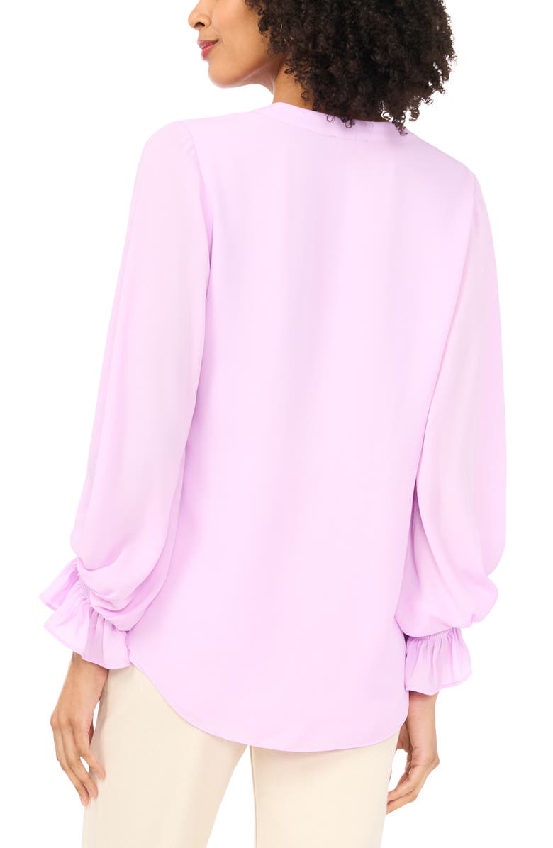 Vince Camuto Ruffle Cuff Top, Alternate, color, Dusty Lavender