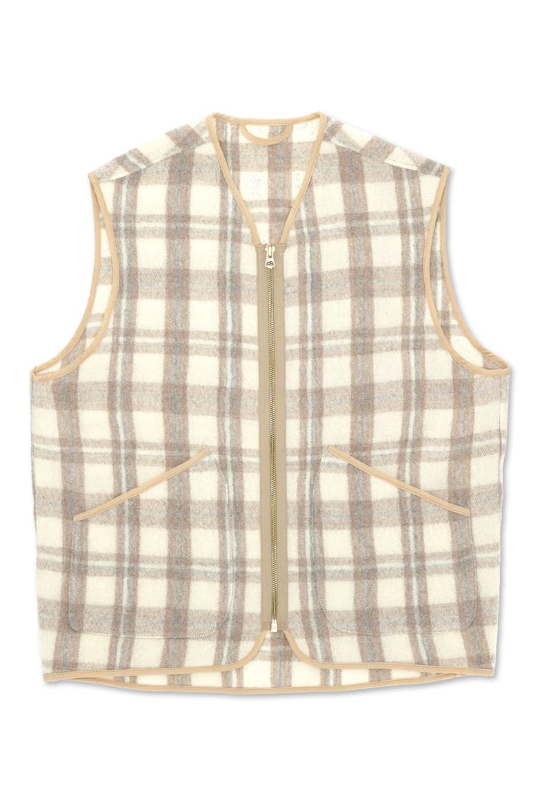 Wool Check Gilet, Main, color, Multicolor