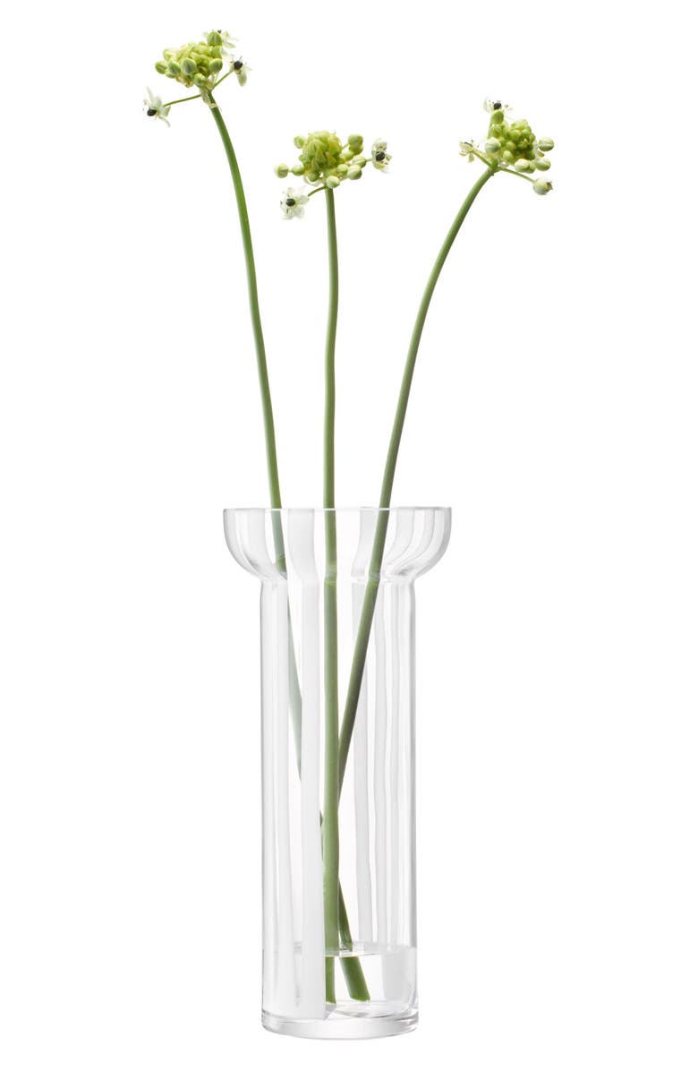 LSA Stripe 12.5-Inch Vase, Alternate, color, White