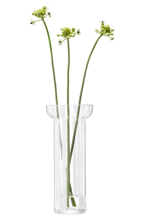 Lsa Stripe 12.5-inch Vase In Transparent