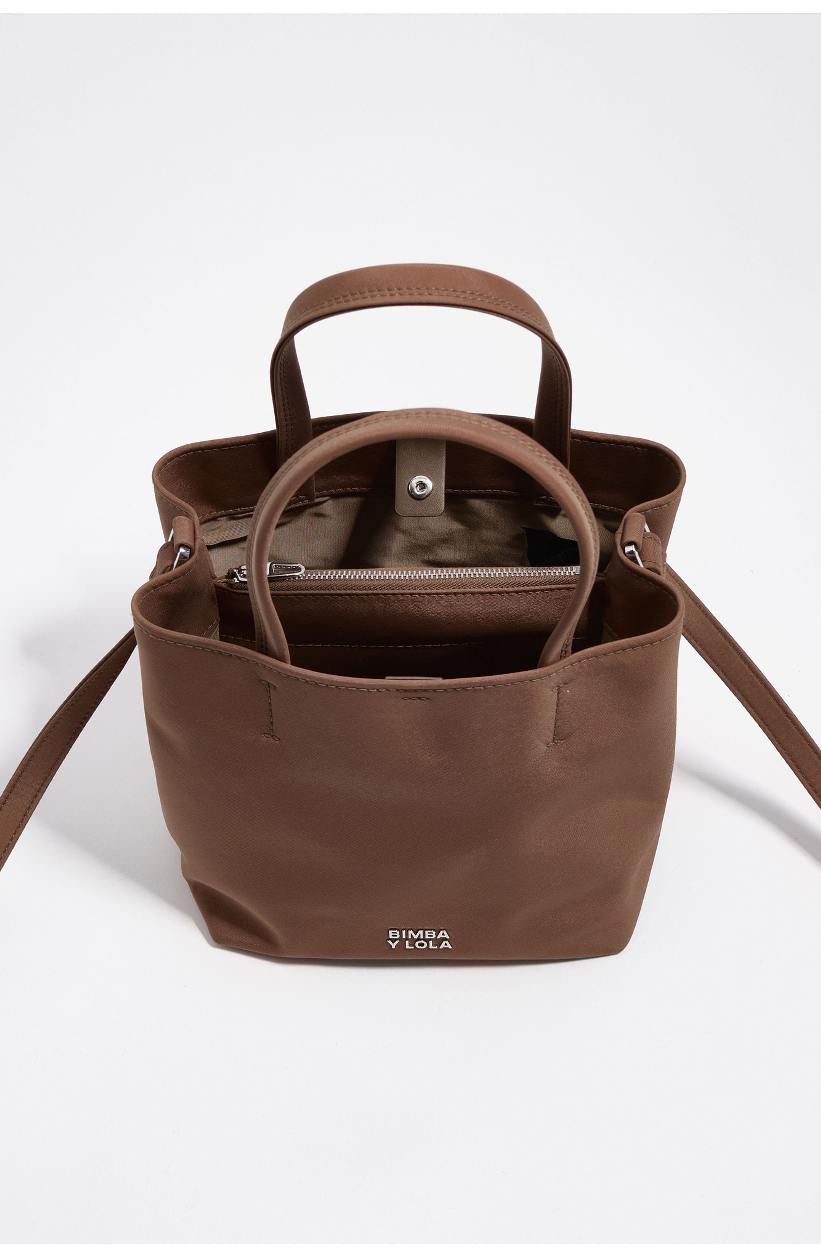 Bimba y Lola Medium Nougat Nylon Chihuahua Bag, Alternate, color, Nougat