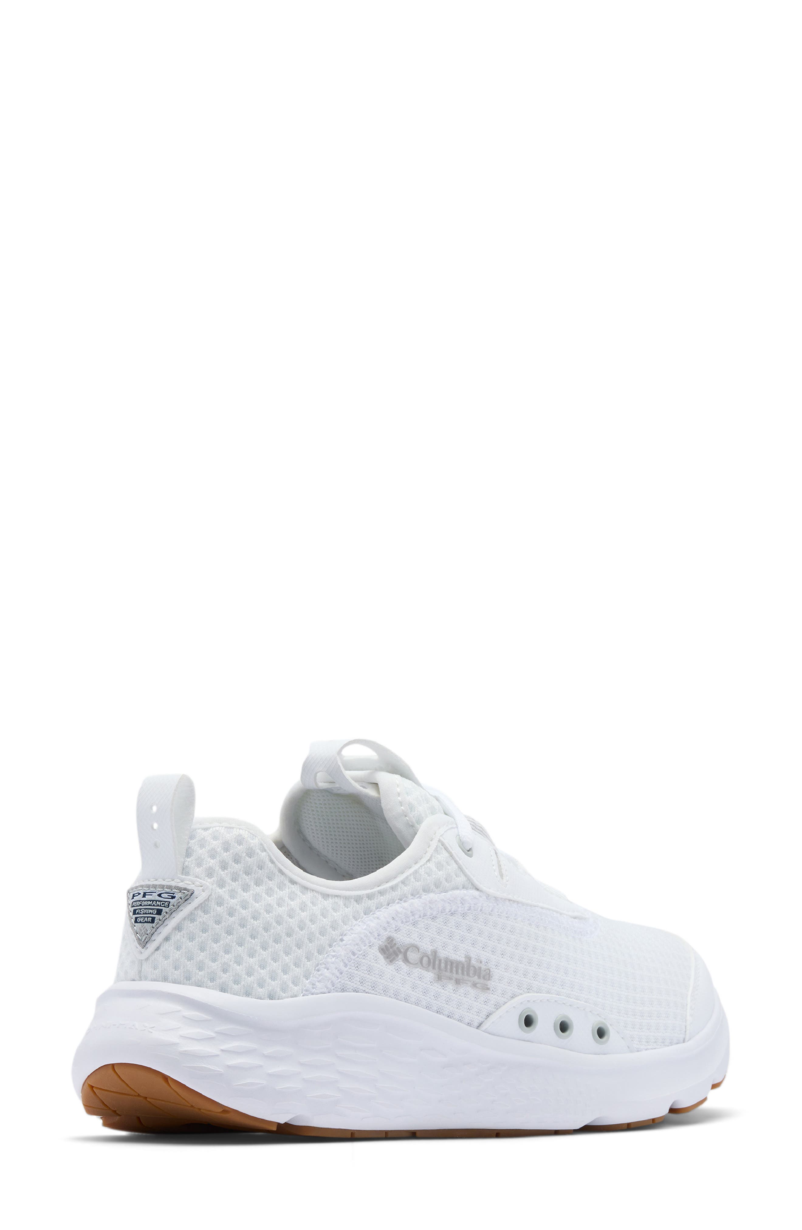 PFG Castback™ Water Resistant Fishing Shoe, Alternate, color, WHITE/ GREY ICE