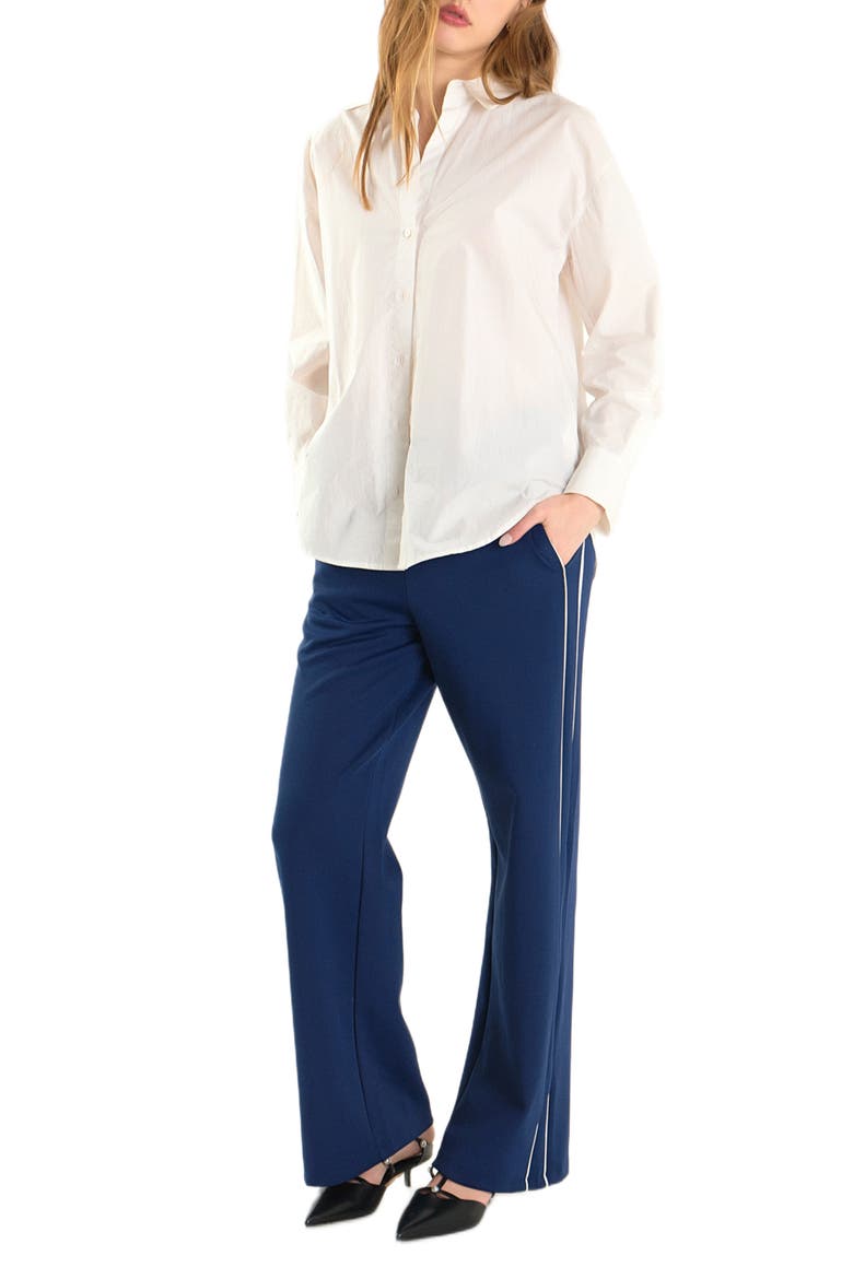 Sweatpants with Piping, Alternate, color, NAVY